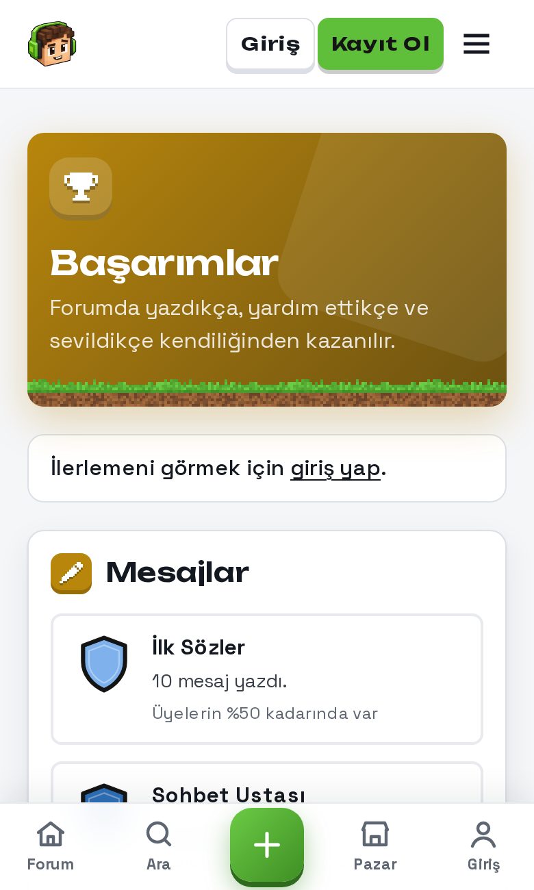 Kare Kafa başarımlar sayfası